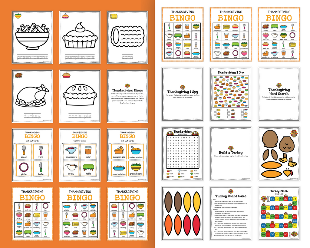 20 Fun and Educational Printable Turkey Activities
