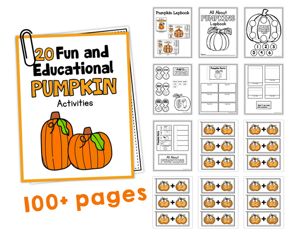 20 PUMPKIN THEMED EDUCATION PRINTABLE ACTIVITIES