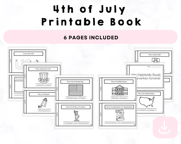 4th of July Printable Book