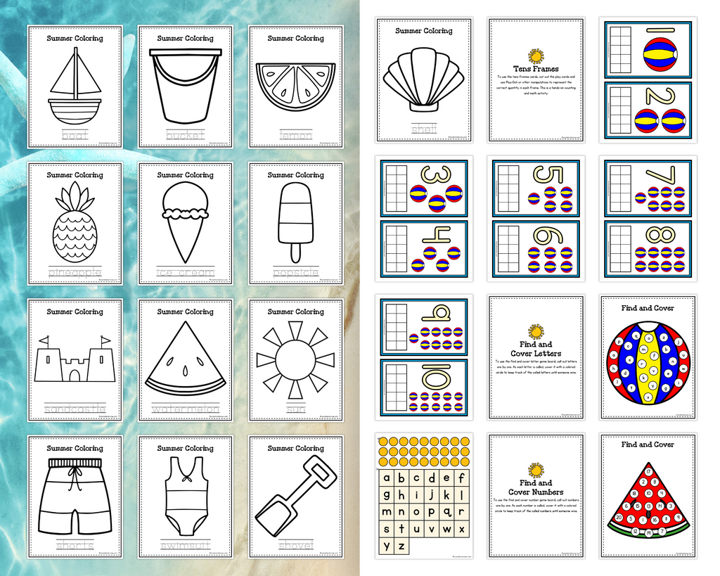 Printable 20 Fun and Educational Summer Activities