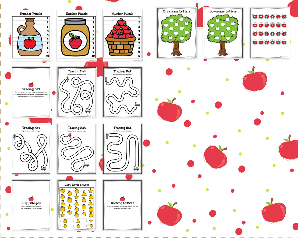 20 Fun and Educational Apple Printable Activities