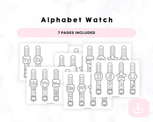 Printable Alphabet Watch