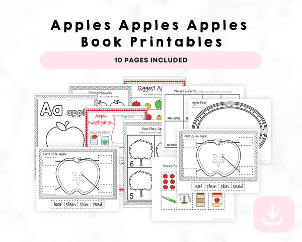 Apples Apples Apples Book Printable CrystalandComp