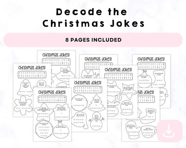 Decode The Christmas Joke Printable