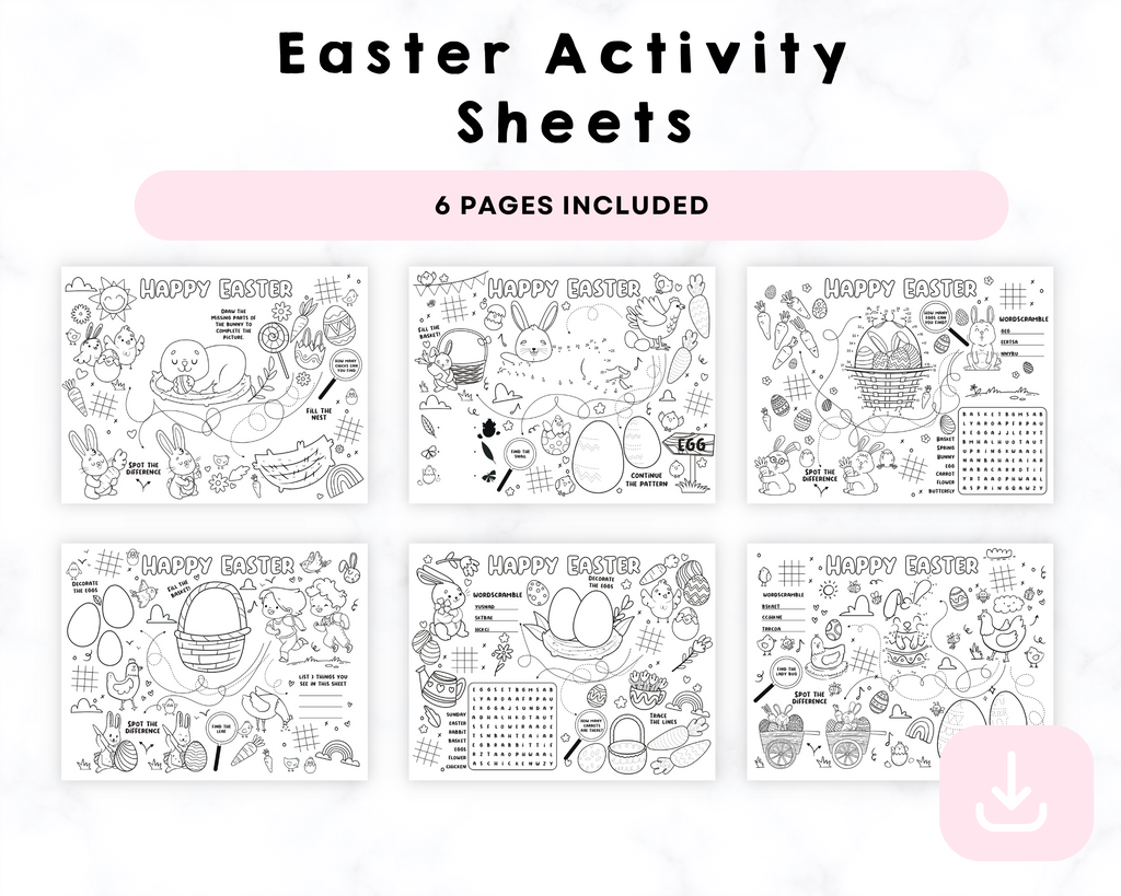Printable Easter Activity Sheets