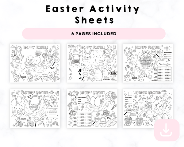 Printable Easter Activity Sheets