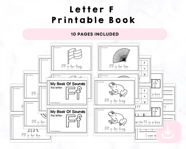 Letter F Printable Book