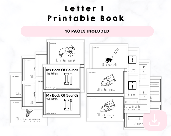 Letter I Printable Book