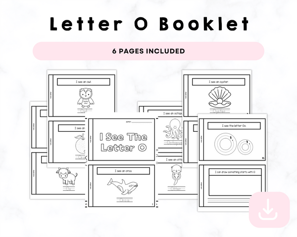 I See The Letter O Printable Book