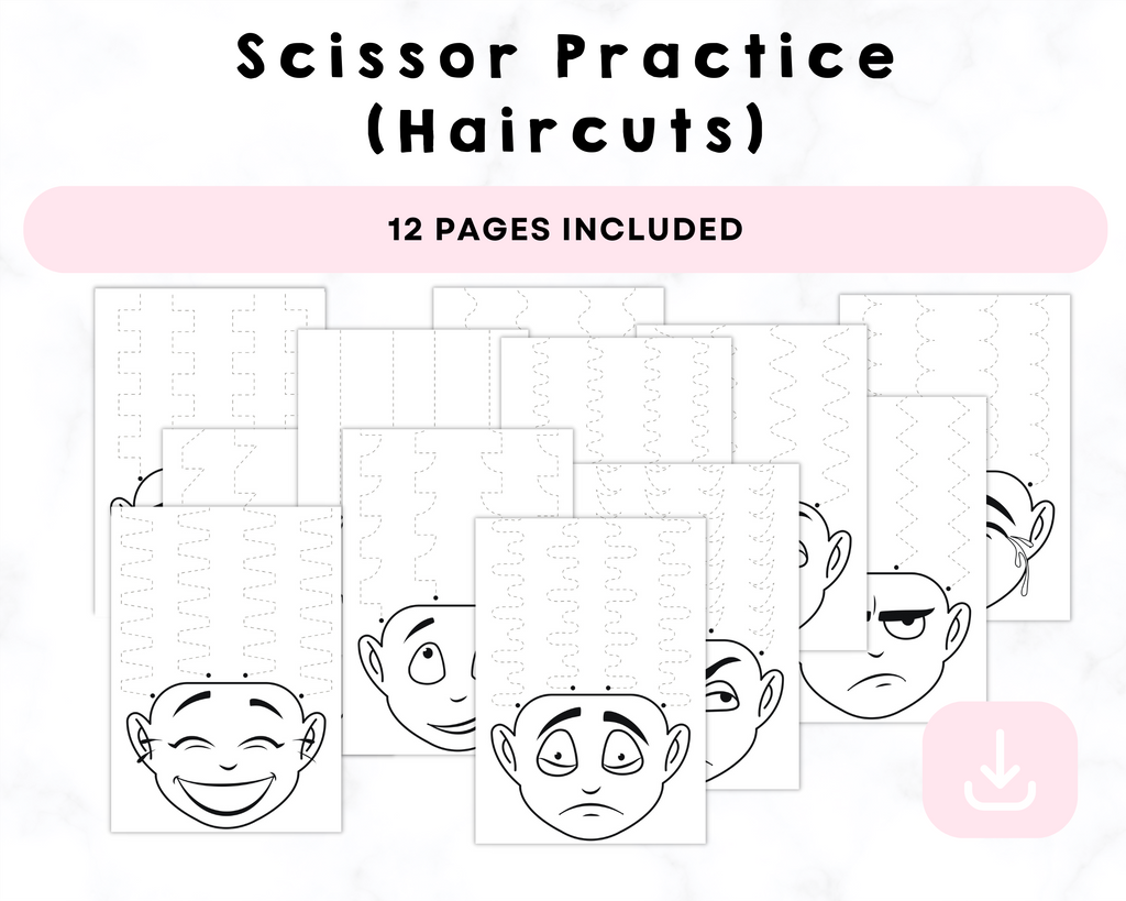 Scissor Practice (Haircuts) Printables