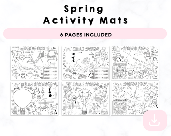 Printable Spring Activity Mats