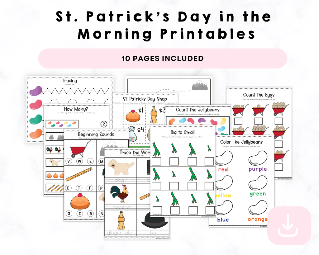 St. Patricks Day in the Morning Printables