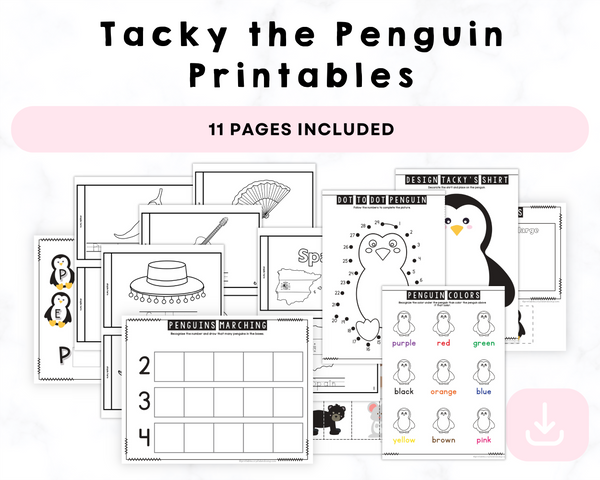 Tacky the Penguin Printables