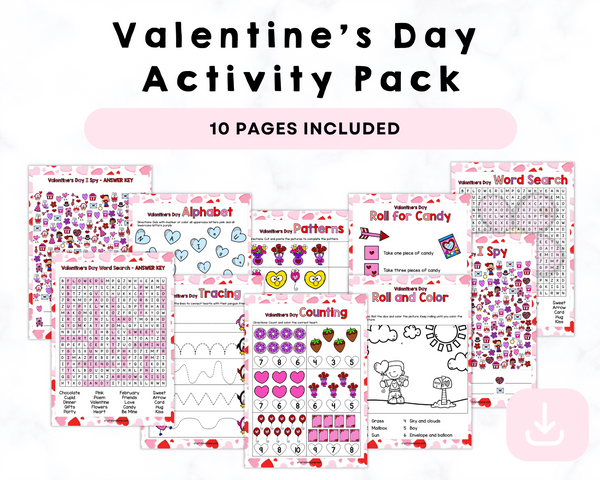 Valentine’s Day Activity Pack Printables