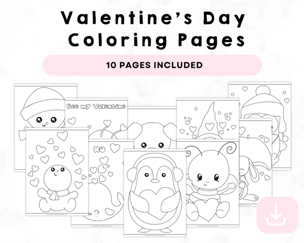 Valentine’s Day Coloring  Printable Pages