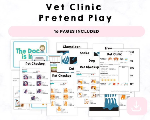 vet-pretend-deals-play-deals-printable for Animal Hospital Dramatic Play Vet Clinic Free Printables Vet Pretend deals Play deals Printable for Animal Hospital Dramatic Play Vet Clinic Free Printables