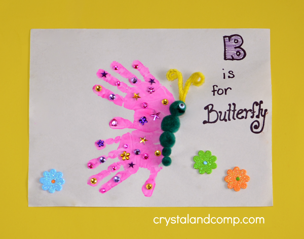 Letter of the Week Hand Print Art