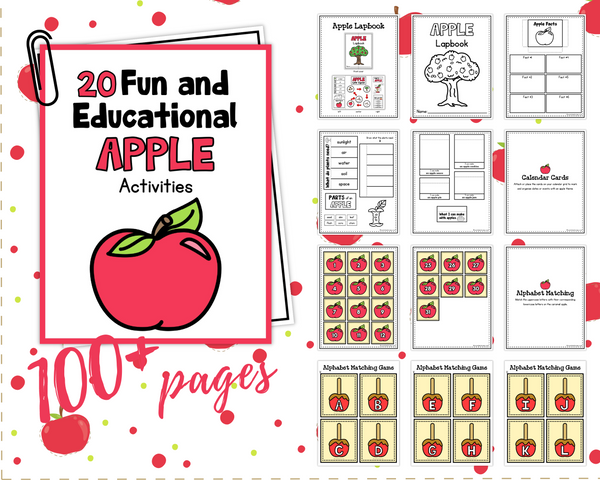 20 Fun and Educational Apple Printable Activities