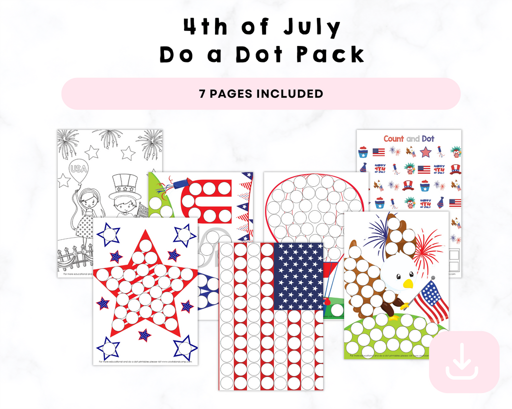 4th of July Do a Dot Printable Pack