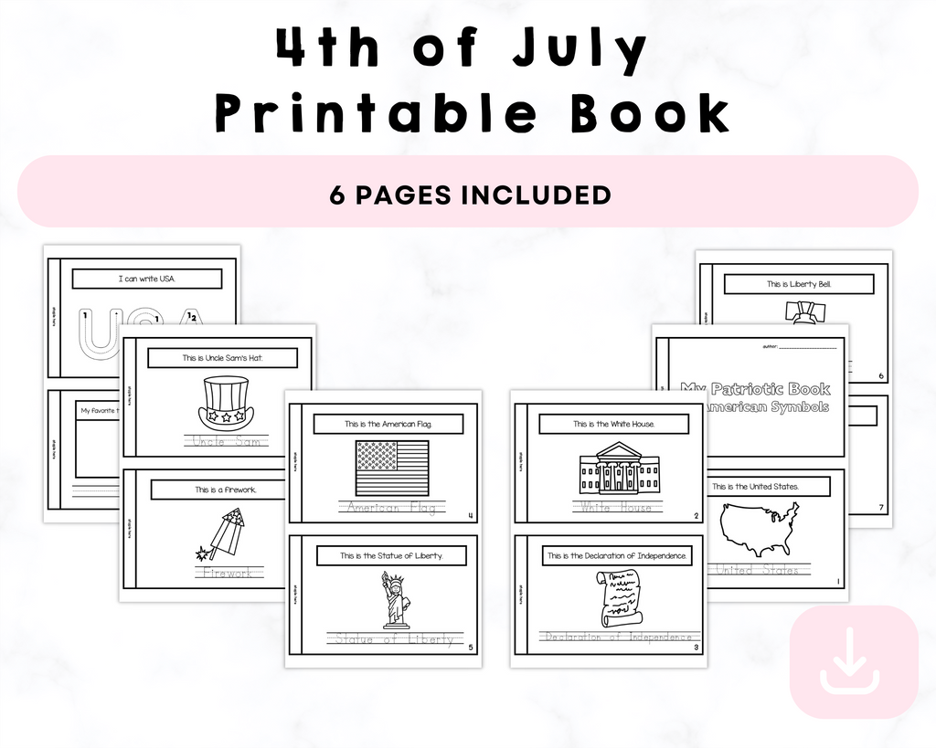 4th of July Printable Book