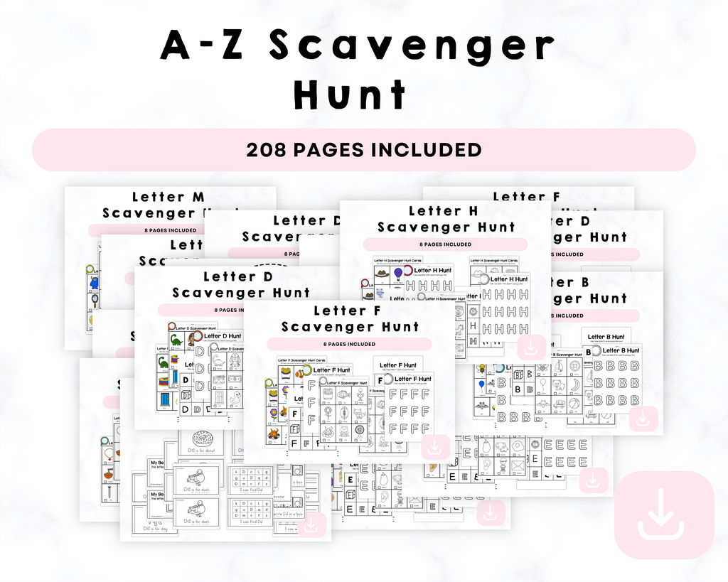 A-Z Scavenger Hunt Printable