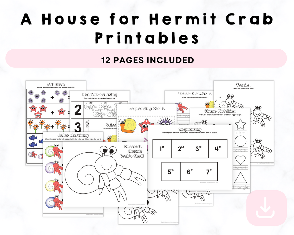 A House for Hermit Crab Printables