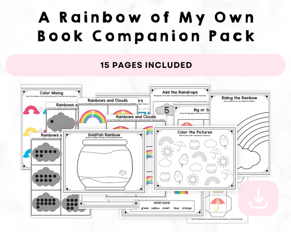 A Rainbow of My Own Book Companion Pack Printables