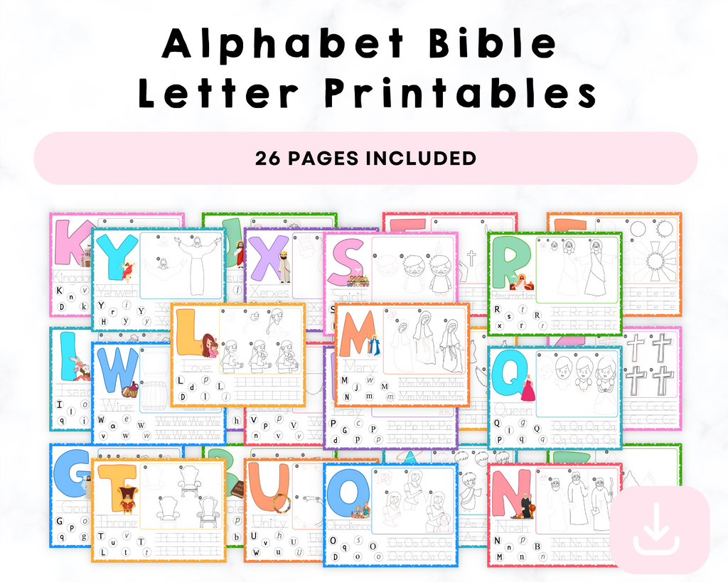 Alphabet Bible Letter Printables