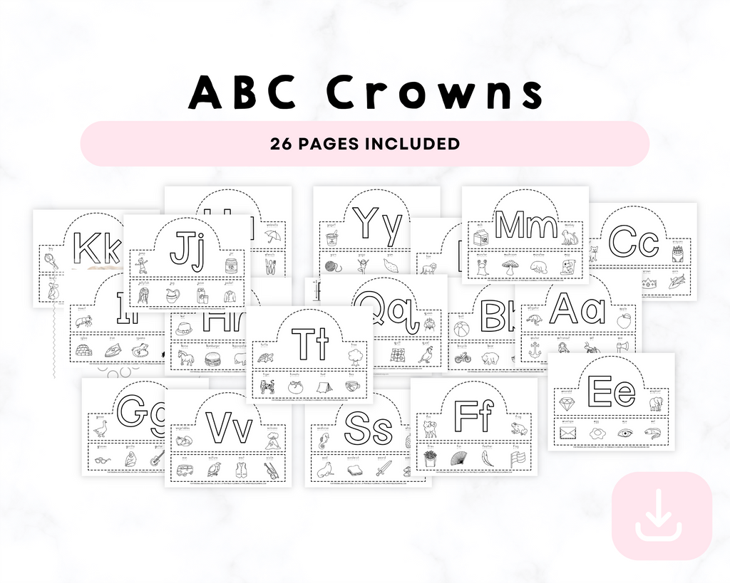 Alphabet Crowns Printables
