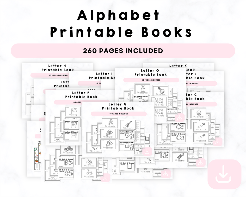 Alphabet  Printable Books