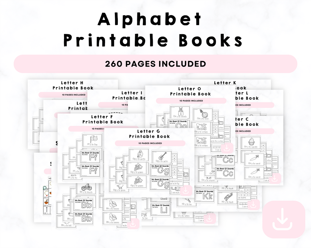 Alphabet Printable Books