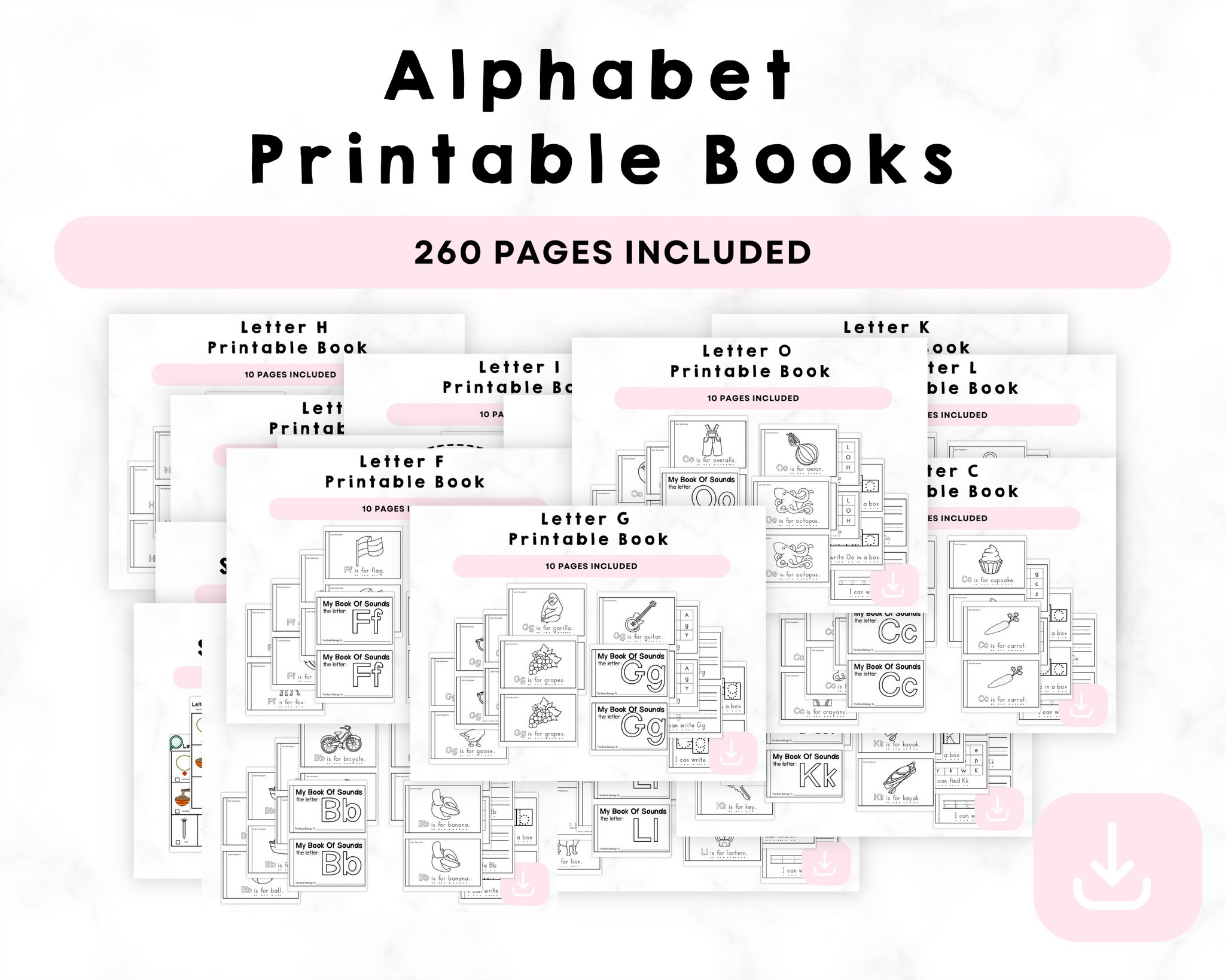 Alphabet Printable Books CrystalandComp