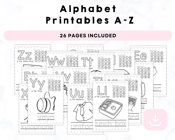 Alphabet Printables A-Z