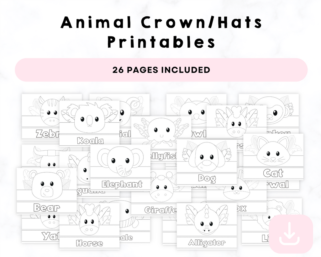 Animal Crown/Hats Printables