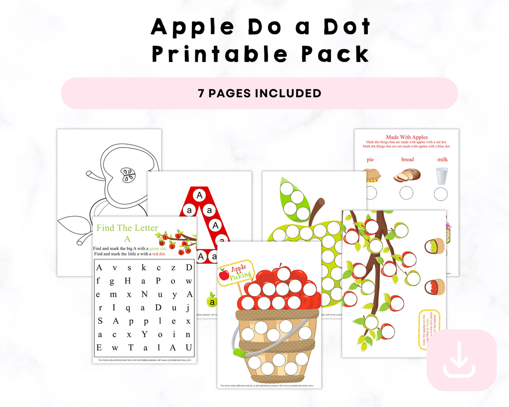 Apple Do a Dot Printable Pack