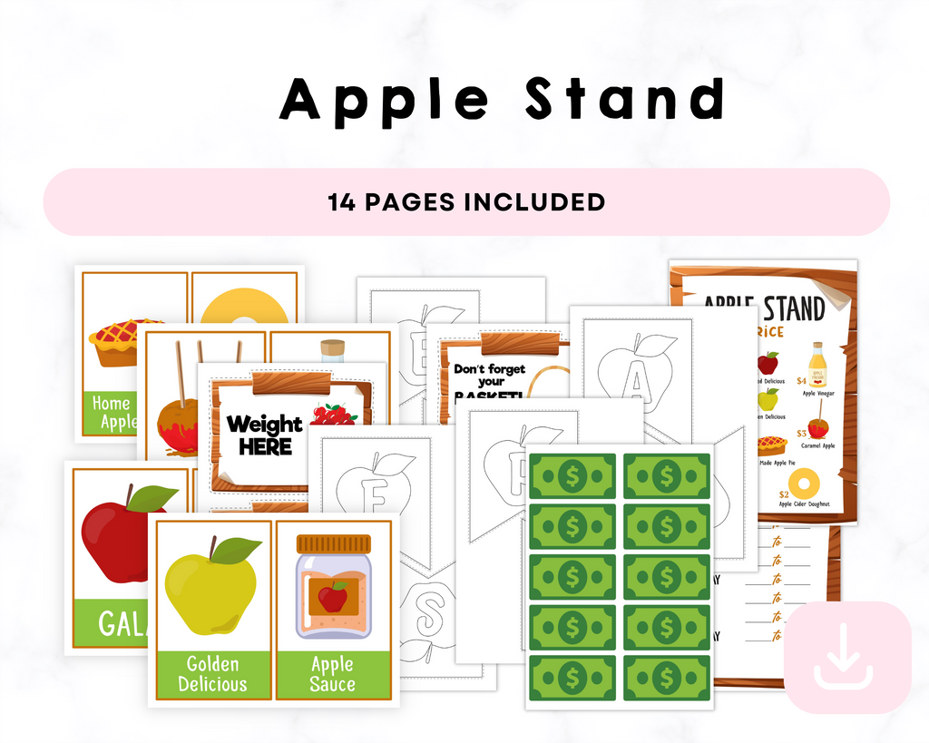 Apple Stand Play Pretend Printables