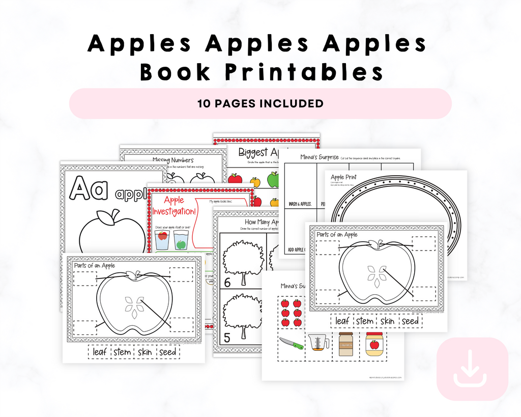 Apples Apples Apples Book Printable