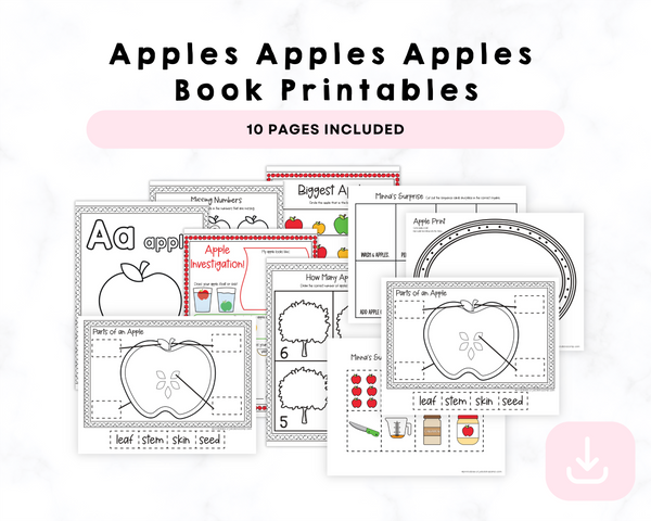 Apples Apples Apples Book Printable