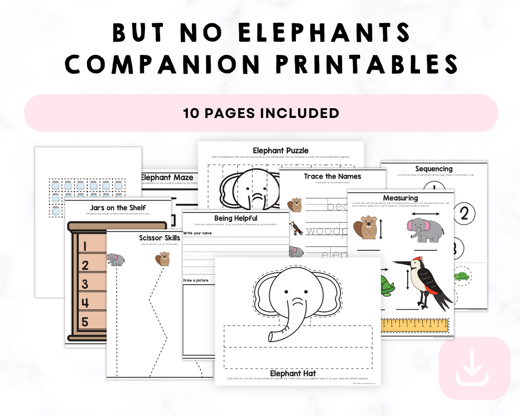 But No Elephants Companion Printable