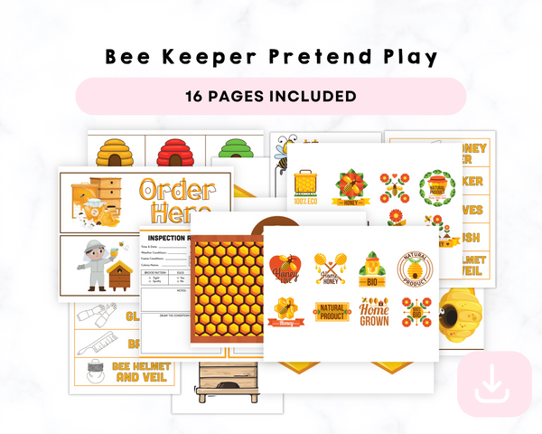 Printable Bee Keeper Pretend Play