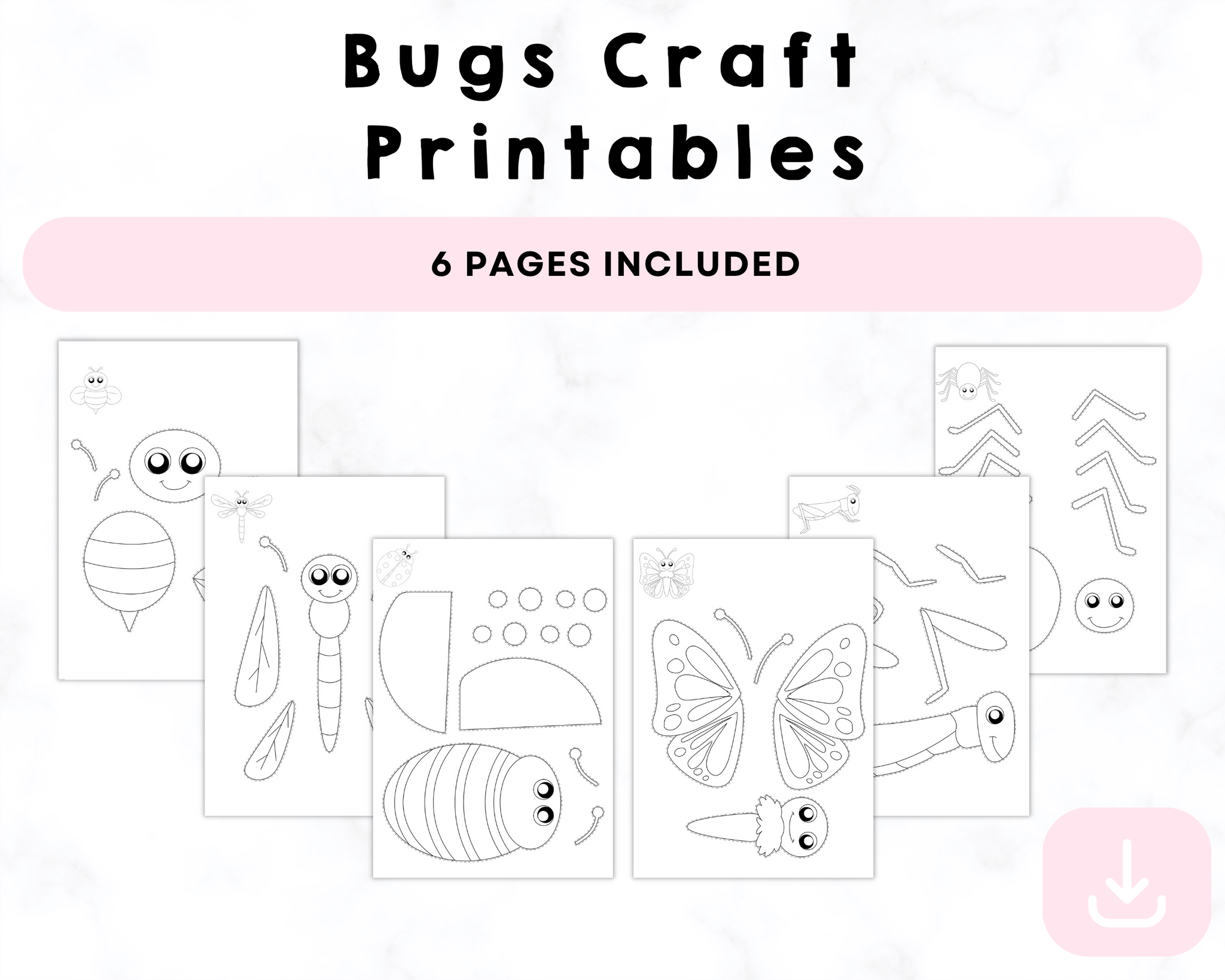 Bugs Craft Printables CrystalandComp