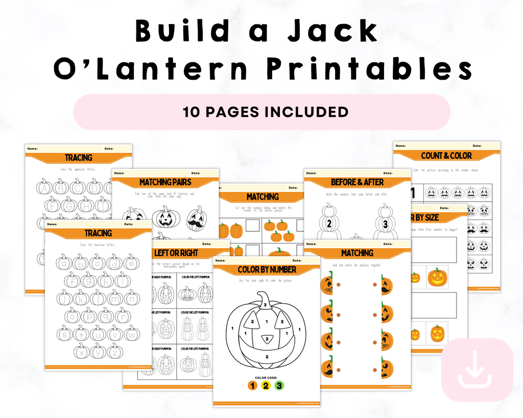 Build a Jack O'Lantern Printables