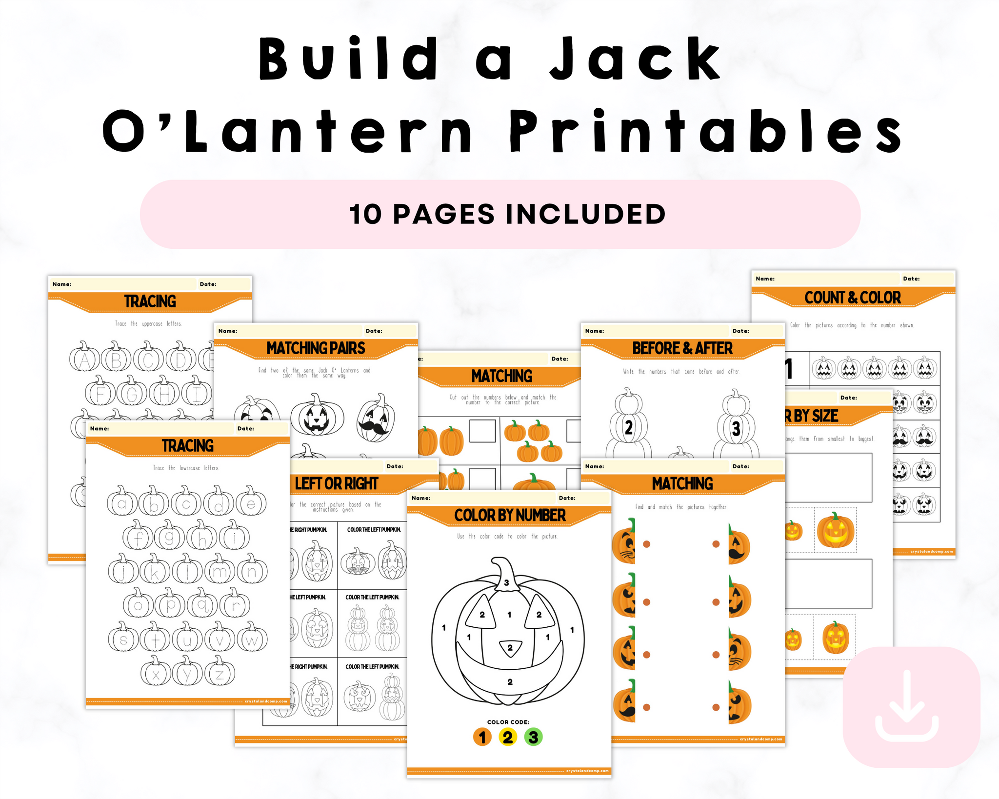Build A Jack O Lantern Printables CrystalandComp