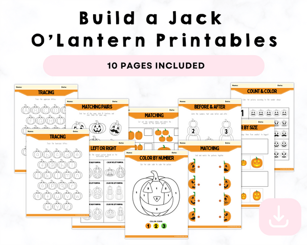 Build a Jack O'Lantern Printables