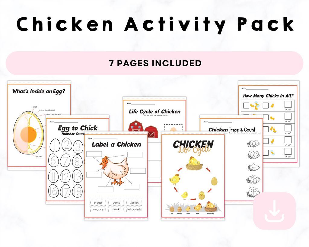 Chicken Activity Pack Printable