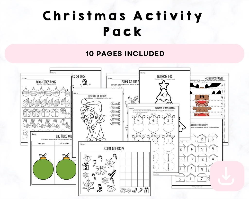 Christmas Activity Pack Printable