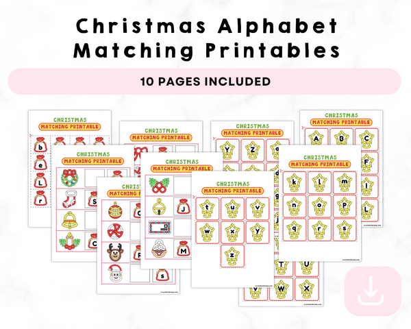 Christmas Alphabet Matching Printables