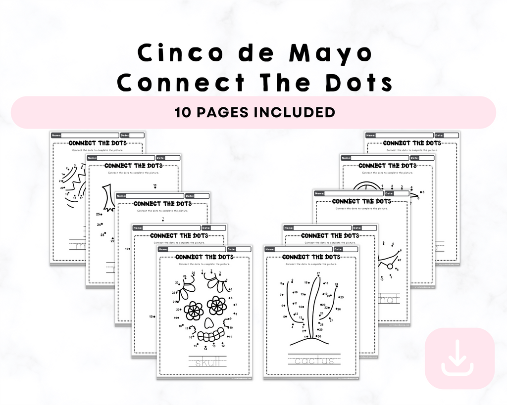 Printable Cinco de Mayo Connect the Dots