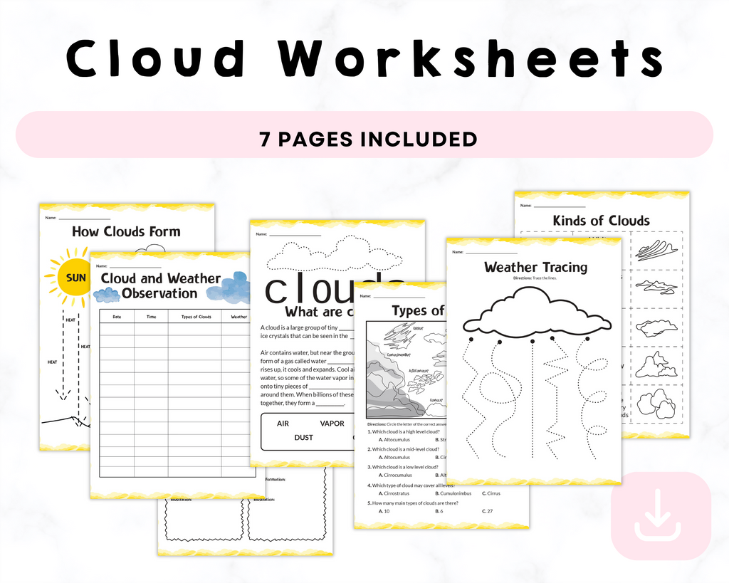 Printable Cloud Worksheets