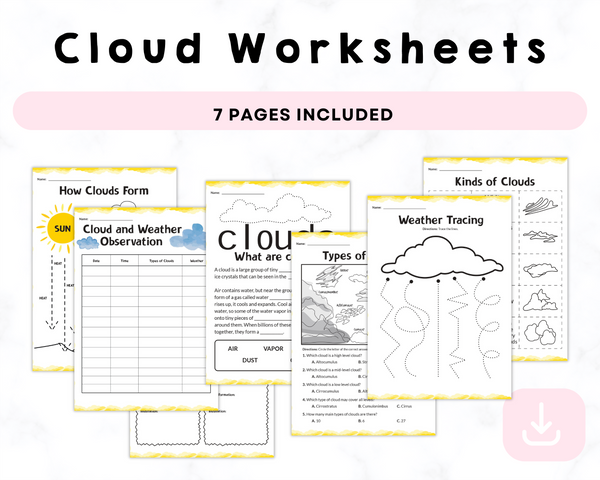 Printable Cloud Worksheets